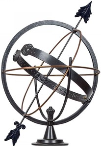 4251549335108 - Jugendstil Garten Deko Sonnenuhr Anthrazit   Kupfer Ã 45 x H 50 cm - Luxus Gartendeko