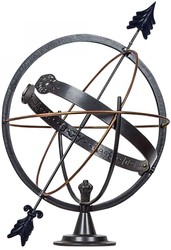 4251549335108 - Jugendstil Garten Deko Sonnenuhr Anthrazit   Kupfer Ã 45 x H 50 cm - Luxus Gartendeko