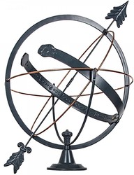 4251549335115 - Jugendstil Garten Deko Sonnenuhr Anthrazit   Kupfer Ã 60 x H 72 cm - Luxus Gartendeko