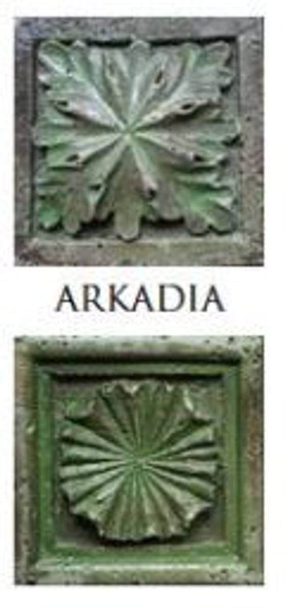 4251549335672 - Barock Kunststein SÃ¤ule   BlumensÃ¤ule 23 x 23 x H 73 cm - Verschiedene Farben - Antik Stil GartensÃ¤ule