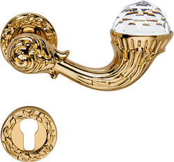 4251549342519 - Luxus Jugendstil Türgriff Türklinken Set mit Swarovski Kristallglas Gold 15 x H 53 cm - Luxus Qualität Made in Italy 4251549342519 - Luxus Jugendstil Türgriff Türklinken Set mit Swarovski Kristallglas Gold 15 x H 53 cm - Luxus Qualität Made in Italy