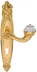 4251549342496 - Luxus Jugendstil TÃ¼rgriff Set mit Swarovski Kristallglas Gold 156 x H 325 cm - Hotel Accessoires