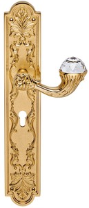 Casa Padrino set maniglia per porta Art Nouveau in vetro di lusso con vetro  cristallo Swarovski oro 16,4 x H 41,8 cm - Accessori Hotel Barocco e Art  Nouveau