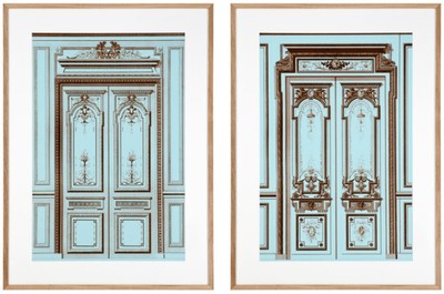 4251549336266 - Bilder   Kunstdruck Set Antike FranzÃ¶sische TÃ¼ren Mehrfarbig 83 x H 113 cm - Luxus Kollektion