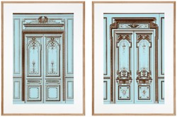4251549336266 - Bilder   Kunstdruck Set Antike FranzÃ¶sische TÃ¼ren Mehrfarbig 83 x H 113 cm - Luxus Kollektion