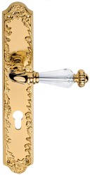 4251549342557 - Luxus Barock TÃ¼rgriff Set mit Swarovski Kristallglas Gold 137 x H 30 cm - Erstklassische QualitÃ¤t Made in Italy