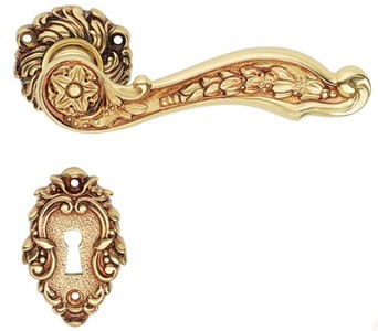 4251549343158 - Jugendstil TÃ¼rgriff Set FranzÃ¶sisches Gold 154 x H 54 cm - Barock & Jugendstil Accessoires
