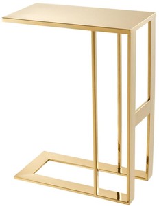 4251549336747 - Luxus Designer Edelstahl Beistelltisch Gold 45 x 23 x H 60 cm - DesignermÃ¶bel
