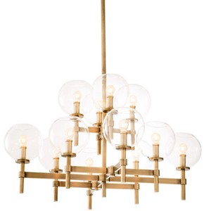 4251549336822 - Luxus Kronleuchter Antik Messing 80 x 80 x H 60 cm - Hotel & Restaurant MÃ¶bel