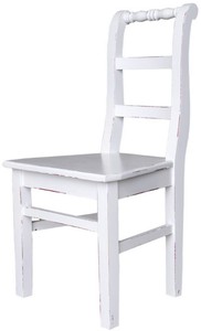 4251549337102 - Landhausstil Esszimmerstuhl 48 x 41 x H 93 cm - Verschiedene Farben - KÃ¼chenstuhl im Shabby Chic Look