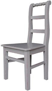 4251549337119 - Landhausstil Esszimmerstuhl 48 x 41 x H 93 cm - Verschiedene Farben - KÃ¼chenstuhl im Shabby Chic Look