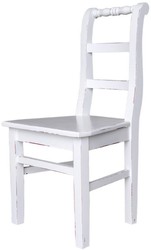 4251549337102 - Landhausstil Esszimmerstuhl 48 x 41 x H 93 cm - Verschiedene Farben - KÃ¼chenstuhl im Shabby Chic Look