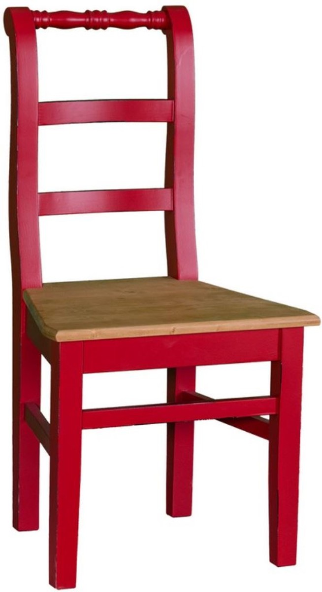 4251549337157 - Landhausstil Esszimmerstuhl 48 x 41 x H 93 cm - Verschiedene Farben - KÃ¼chenstuhl Shabby Chic Look