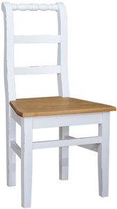 4251549337133 - Landhausstil Esszimmerstuhl 48 x 41 x H 93 cm - Verschiedene Farben - KÃ¼chenstuhl Shabby Chic Look