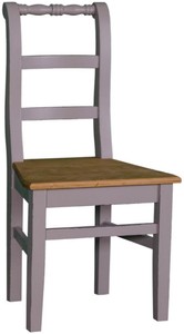 4251549337140 - Landhausstil Esszimmerstuhl 48 x 41 x H 93 cm - Verschiedene Farben - KÃ¼chenstuhl Shabby Chic Look