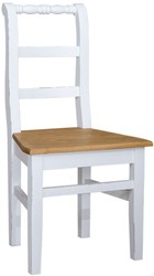 4251549337133 - Landhausstil Esszimmerstuhl 48 x 41 x H 93 cm - Verschiedene Farben - KÃ¼chenstuhl Shabby Chic Look