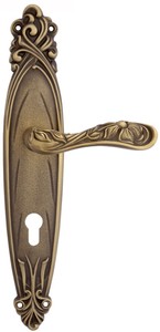 4251549343240 - Barock TÃ¼rklinken Set Messing Patiniert 14 x H 335 cm - TÃ¼rgriffe im Barockstil