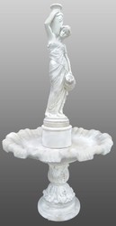 4251549337775 - Barock FontÃ¤ne   Springbrunnen Dame mit WasserkrÃ¼gen Ã 130 x H 239 cm - Gartenbrunnen