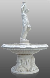 4251549337782 - Barock FontÃ¤ne   Springbrunnen Dame mit WasserkrÃ¼gen Ã 145 x H 225 cm - Gartenbrunnen