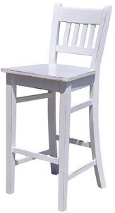4251549338017 - Landhausstil Barstuhl 47 x 47 x H 107 cm - Verschiedene Farben - Landhausstil Shabby Chic MÃ¶bel