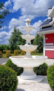 4251549338185 - Barock Springbrunnen Ã 160 x H 250 cm - Verschiedene Farben - 4-Stufiger Gartenbrunnen im Barockstil