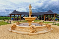 4251549338253 - Barock Springbrunnen   Gartenbrunnen Ã 445 x H 251 cm - Prunkvoller Brunnen mit Meermuschel Wasserspeier