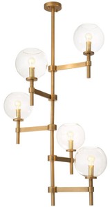 4251549338338 - Luxus Kronleuchter Antik Messing Ã 72 x H 90 cm - Hotel & Restaurant MÃ¶bel