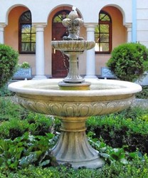 4251549338734 - Barock Gartenbrunnen   Springbrunnen Ã 150 x H 190 cm - Gartendekoration im Barockstil