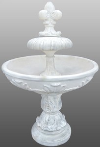 4251549338871 - Jugendstil Gartenbrunnen   Springbrunnen Ã 108 x H 156 cm - Dekorativer Kunststeinbrunnen