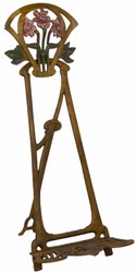4251549339175 - Jugendstil Gusseisen Staffelei Antik Braun Rostoptik   Mehrfarbig H 425 cm - Barock & Jugendstil Deko Accessoires