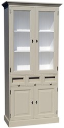 4251549339250 - Landhausstil KÃ¼chenschrank mit 4 TÃ¼ren und 3 Schubladen 98 x 50 x H 200 cm - Verschiedene Farben - KÃ¼chenmÃ¶bel