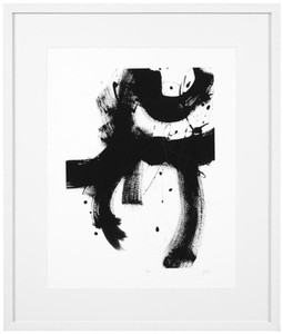 4251549339434 - Luxus Bild Design II Schwarz   WeiÃ 85 x H 100 cm - Kunstdruck mit Holzrahmen