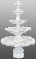 4251549339526 - Barock Gartenbrunnen mit kleiner Lilie Ã 130 x H 200 cm - Prunkvoller Springbrunnen im Barockstil