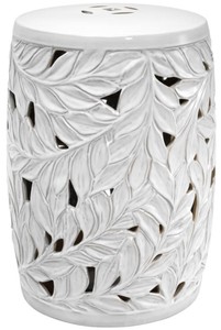 4251549339632 - Keramik Deko Trommel WeiÃ Ã 34 x H 48 cm - Luxus Wohnzimmer Dekoration