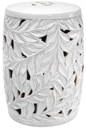 4251549339632 - Keramik Deko Trommel WeiÃ Ã 34 x H 48 cm - Luxus Wohnzimmer Dekoration