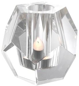 4251549339724 - Luxus Teelichthalter 16 x 16 x H 15 cm - Kristallglas Deko Accessoires