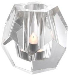 4251549339724 - Luxus Teelichthalter 16 x 16 x H 15 cm - Kristallglas Deko Accessoires