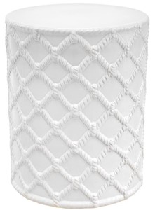 4251549339830 - Keramik Trommel WeiÃ Ã 36 x H 45 cm - Designer Wohnzimmer Dekoration