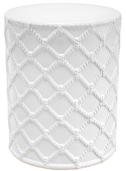 4251549339830 - Keramik Trommel WeiÃ Ã 36 x H 45 cm - Designer Wohnzimmer Dekoration