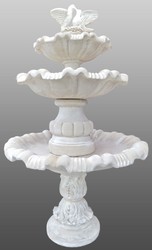 4251549339953 - Jugendstil Gartenbrunnen   Springbrunnen Ã 130 x H 205 cm - Kunststein Brunnen mit dekorativen Tauben