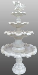4251549339960 - Jugendstil Gartenbrunnen   Springbrunnen Ã 130 x H 228 cm - Kunststein Brunnen mit dekorativen Tauben