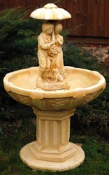 4251549340027 - Jugendstil Gartenbrunnen   Springbrunnen Ã 95 x H 137 cm - Barock & Jugendstil Gartendeko Brunnen