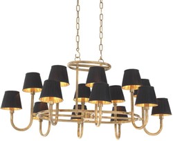 4251549340133 - Luxus Kronleuchter Vintage Messing   Schwarz 1205 x 905 x H 57 cm - Luxus MÃ¶bel