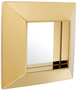 4251549340379 - Luxus Spiegel Gold 31 x 7 x H 31 cm - Edelstahl Wandspiegel