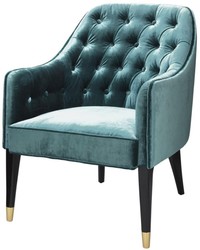 4251549340669 - Luxus Sessel ÃgÃ¤isches GrÃ¼n   Schwarz   Gold 65 x 80 x H 88 cm - Chesterfield MÃ¶bel