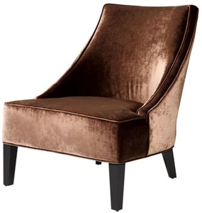 4251549340775 - Luxus Sessel ÃgÃ¤isches Orange   Schwarz 70 x 88 x H 85 cm - Hotel MÃ¶bel