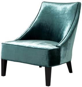 4251549340799 - Luxus Sessel ÃgÃ¤isches GrÃ¼n   Schwarz 70 x 88 x H 85 cm - Hotel MÃ¶bel