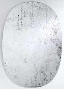 4251549340911 - Designer Wandspiegel Schwarz 76 x H 110 cm - Luxus Wohnzimmer Spiegel