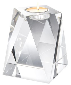 4251549341420 - Kristallglas Teelichthalter 15 x 15 x H 18 cm - Luxus Deko Accessoires