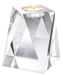 4251549341420 - Kristallglas Teelichthalter 15 x 15 x H 18 cm - Luxus Deko Accessoires